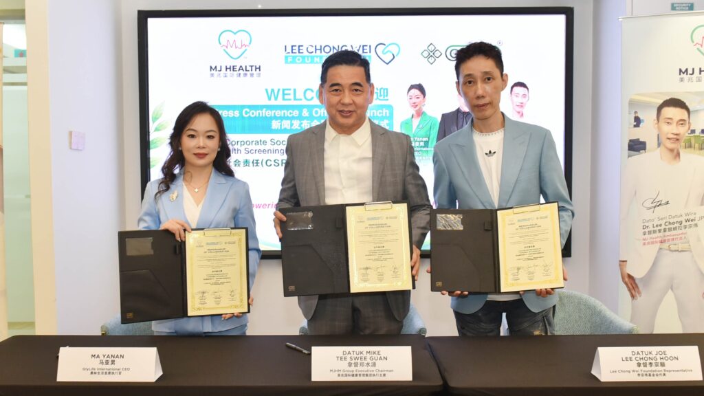 MJ Health, Lee Chong Wei Foundation, and OlyLife Unite to Launch “CSR Teachers’ Health Screening Sponsorship Programme”